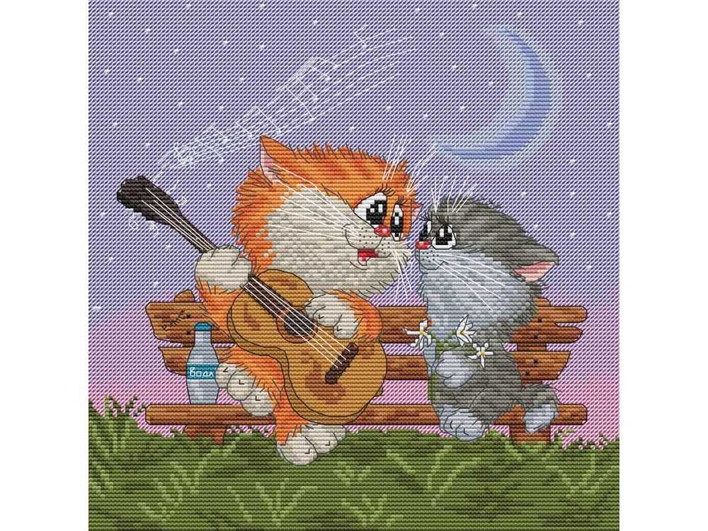 Схемы вышивки художник кот 24