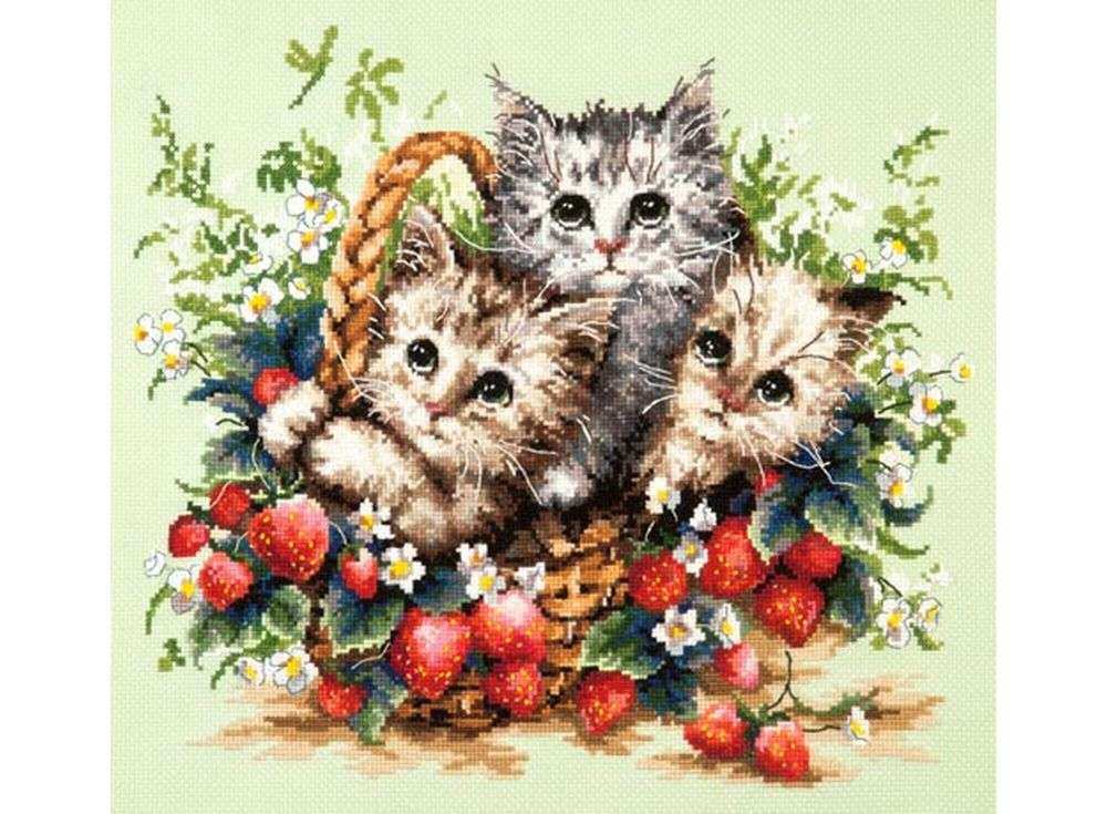 Вышивка милые котята Вышивка милые котята