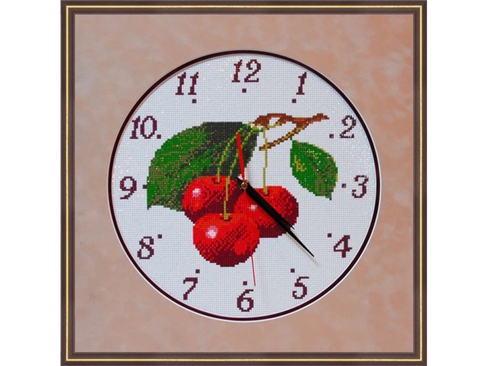 часы с черешней. кухонные часы настенные. часы настенные вишни в кубиках. часы "вишня". часы с черешней.