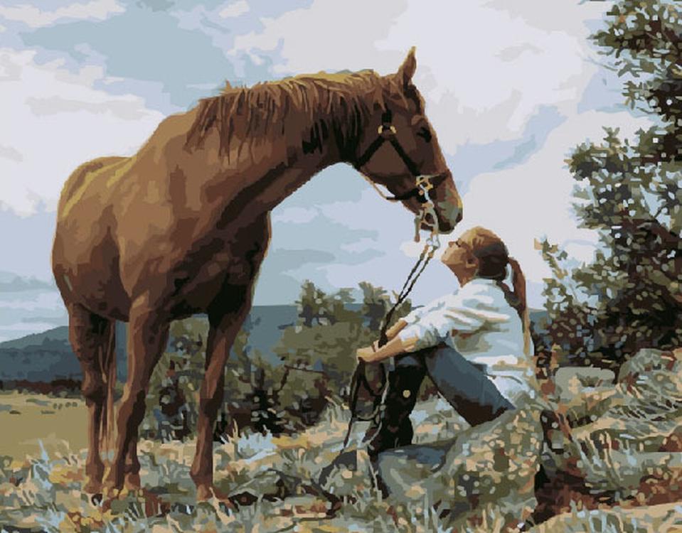 Мужчина привел лошадь. Стив Хэнкс акварель. Стив Хэнкс девушка и лошадь. Художник Стив Хэнкс картины лошади. Стив Хэнкс художник.