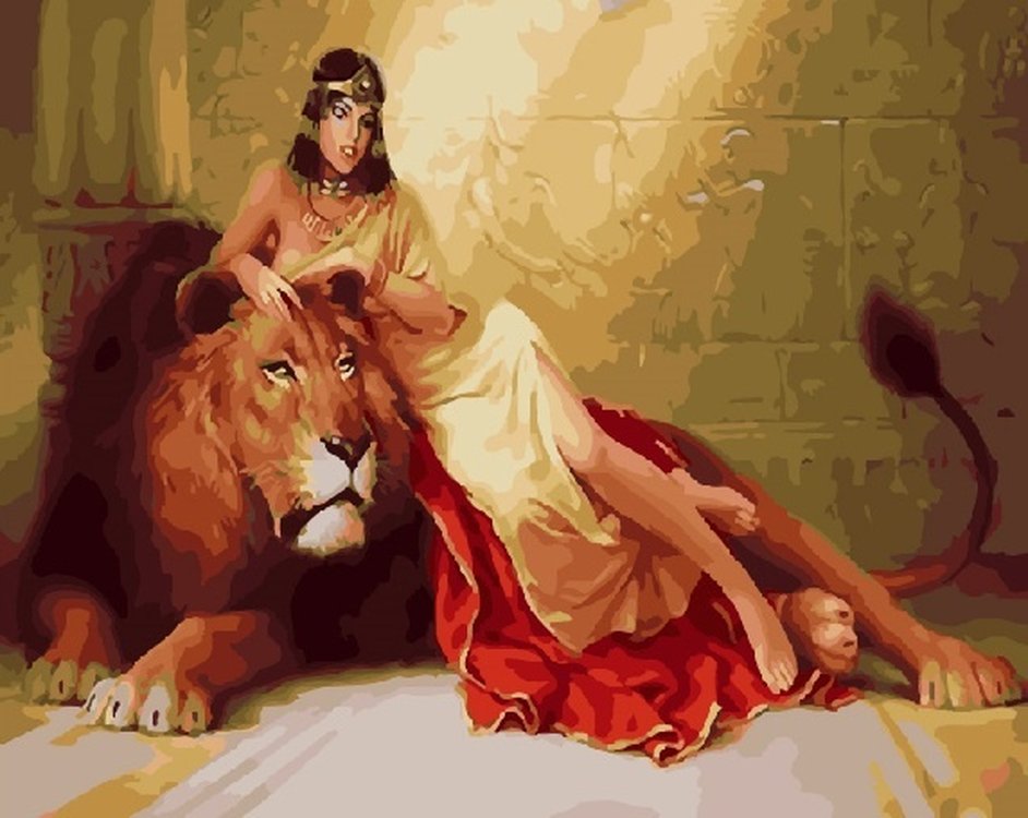 Царица Клеопатра и Лев. Картина Клеопатра со львом. Клеопатра Египетская царица со львом. Лев и королева