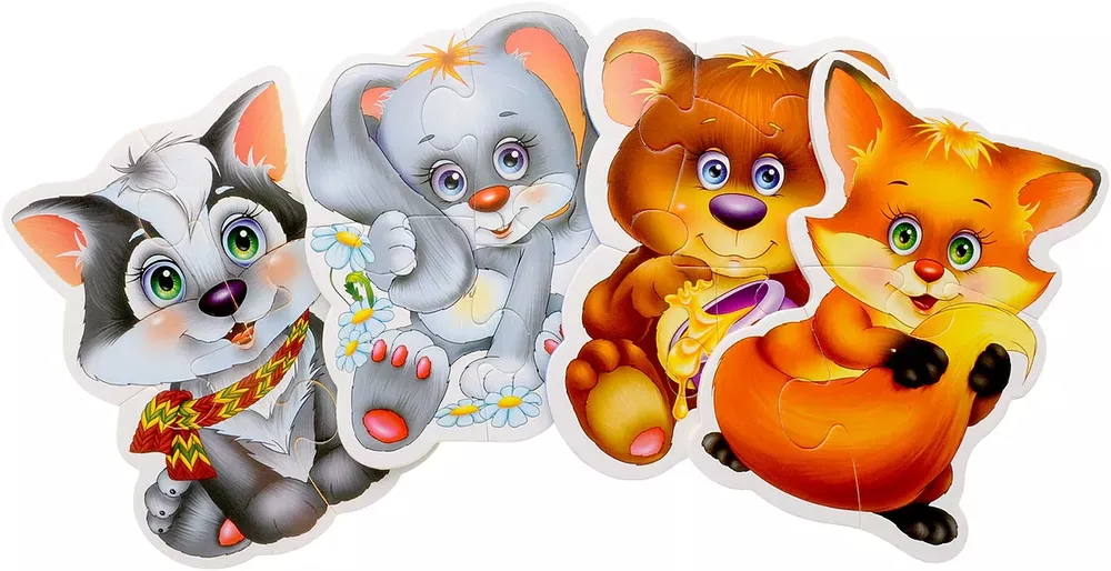 Мягкие пазлы Baby puzzle «Лесные жители» — картинка 2