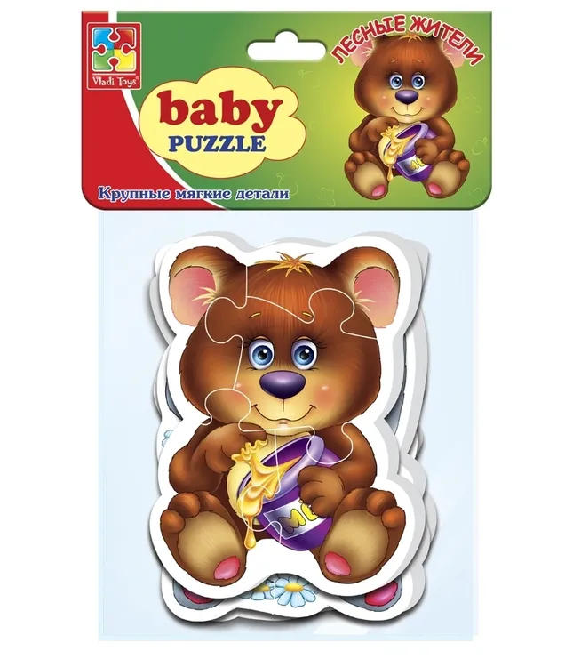 Мягкие пазлы Baby puzzle «Лесные жители» — картинка 3