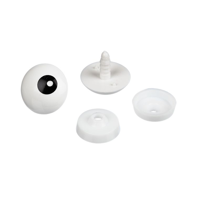 «HOBBYBE» SOP-4 (D=4 мм).. Пластиковые глаза для игрушек. Глазки пластиковые с фиксатором. Глазки с бликами для игрушек. Глазки на креплении