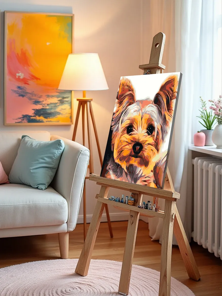 Картина по номерам «Маленький йорк» — картинка 10