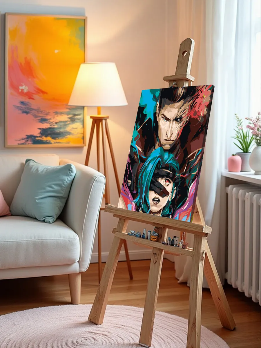 Картина по номерам «League of legends. Аркейн: Джинкс и Силко 3» — картинка 10