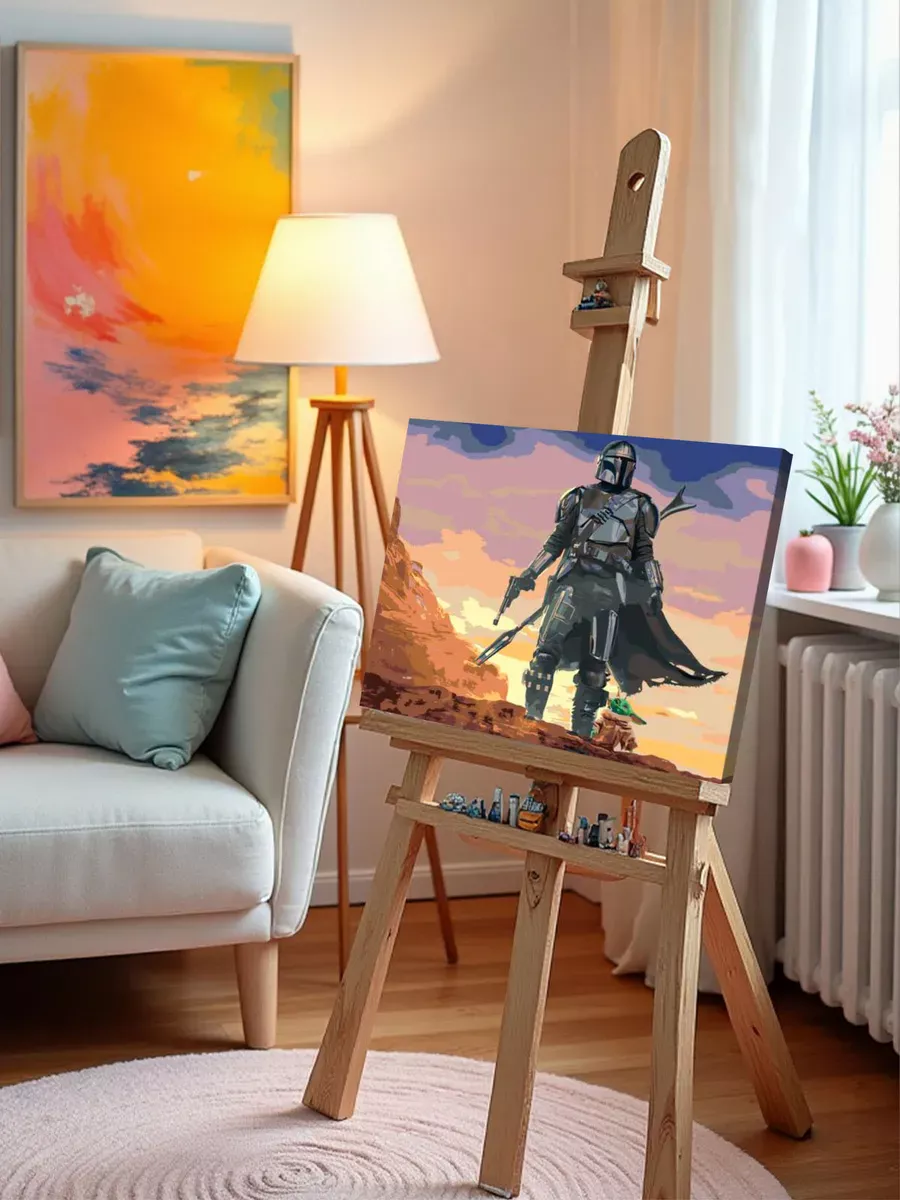 Картина по номерам «Звёздные войны - Мандалорец 3» — картинка 10