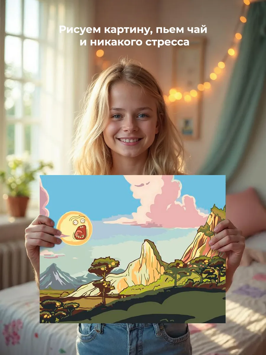 Картина по номерам «Рик и Морти: Восход Солнца» — картинка 6