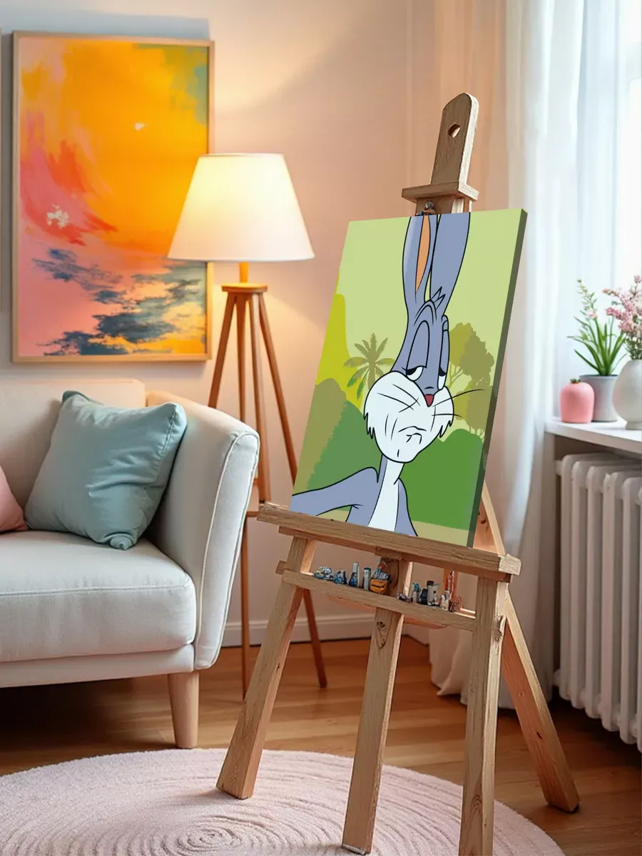 Картина по номерам «Мем: Удивлённый Багз Банни» — картинка 10