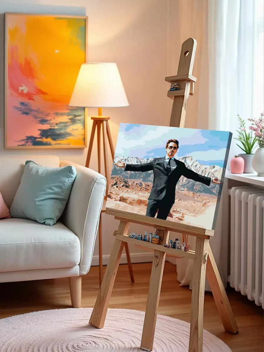 Картина по номерам «Мем: Роберт Дауни-младший» — картинка 9