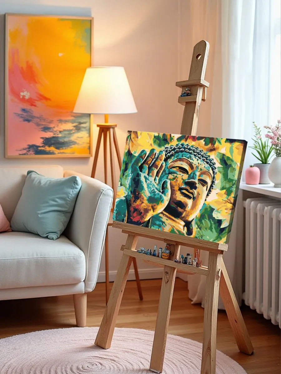 Картина по номерам «Будда» — картинка 10