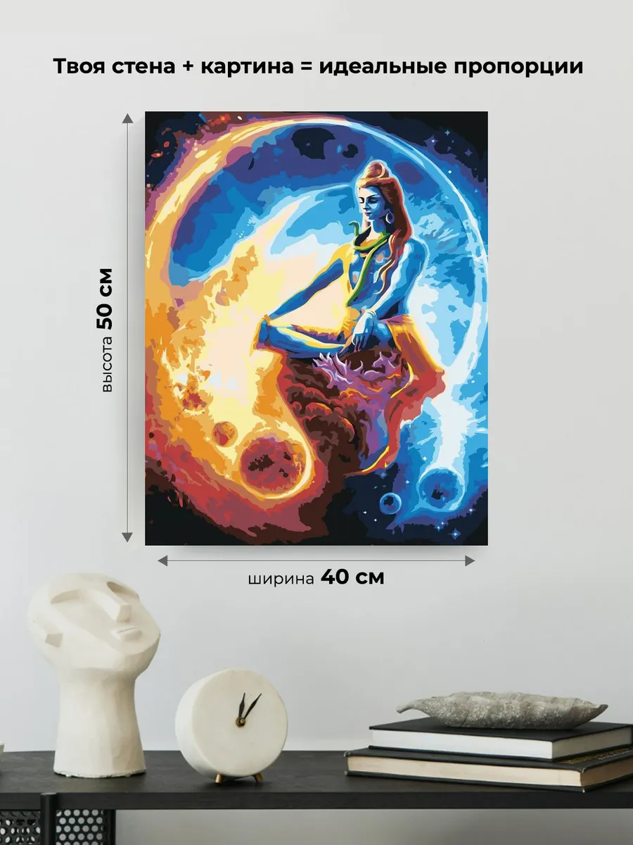 Картина по номерам «Шива» — картинка 3