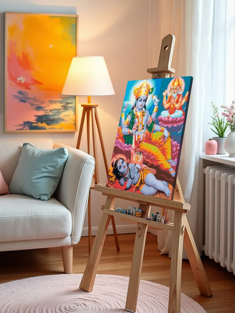 Картина по номерам «Вишну, Брахма и Шива» — картинка 10