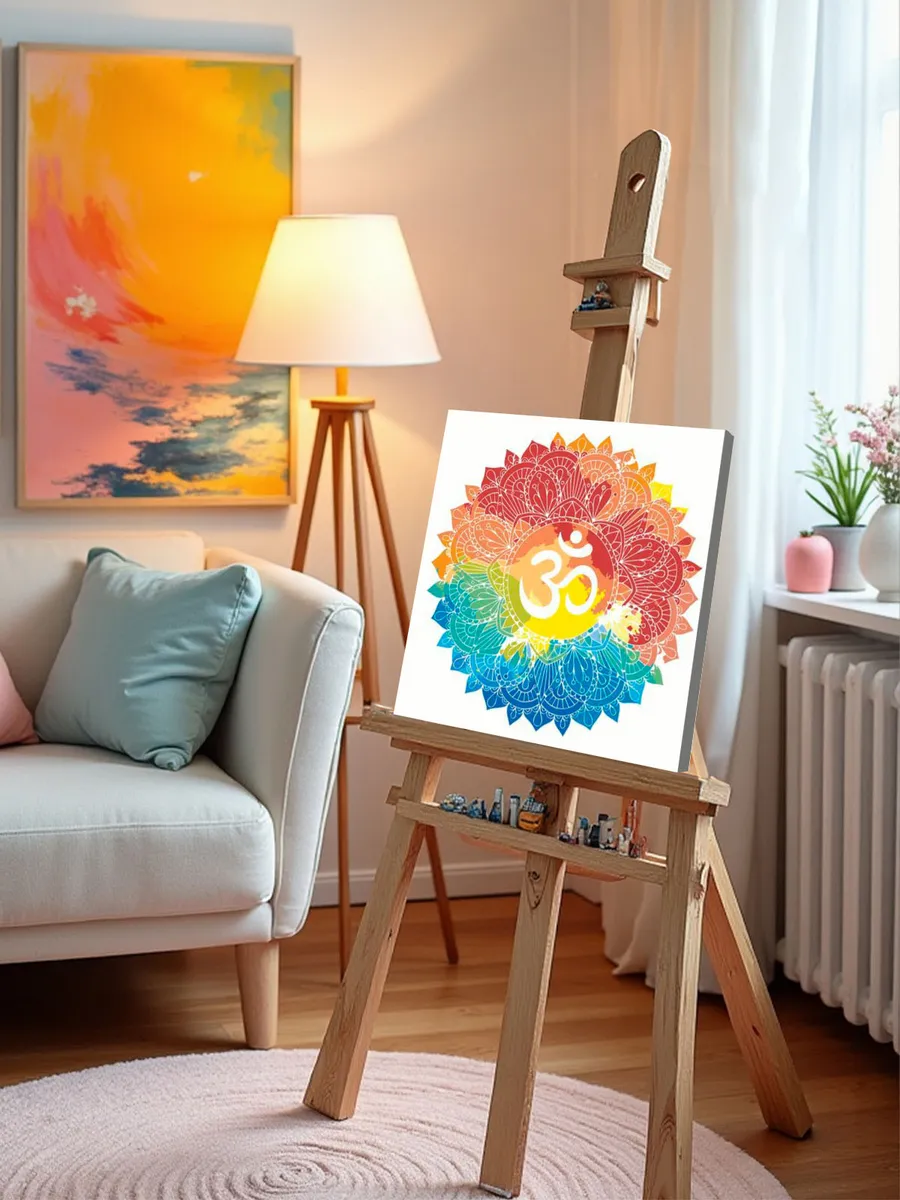 Картина по номерам «Мандала Ом» — картинка 10