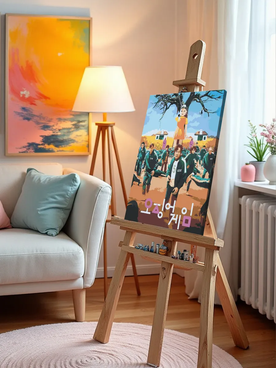 Картина по номерам «Игра в кальмара: Постер» — картинка 9