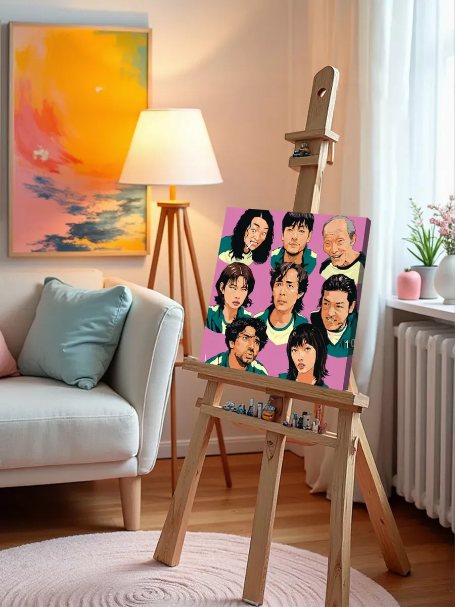 Картина по номерам «Игра в кальмара: Арт» — картинка 9