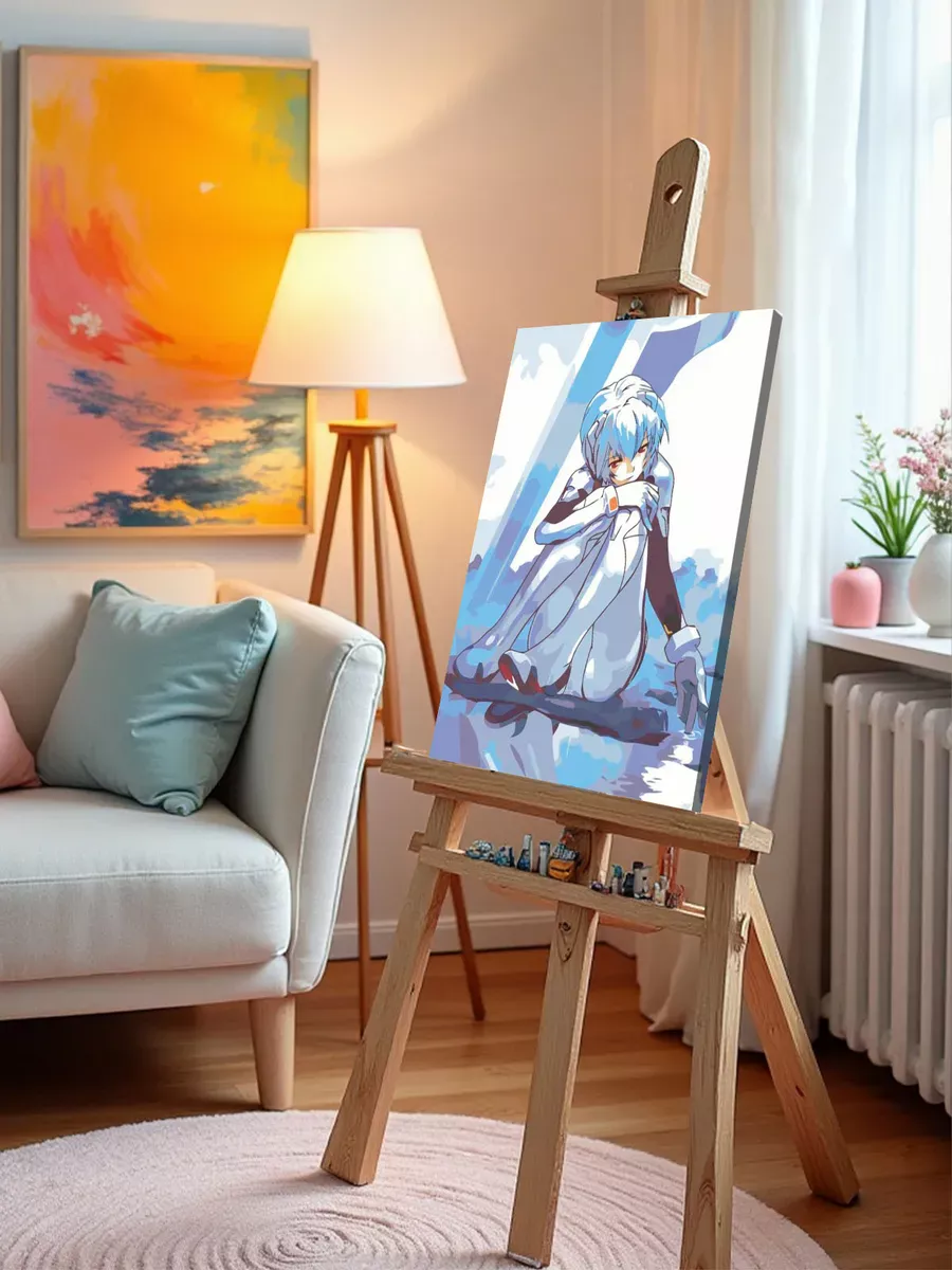 Картина по номерам «Evangelion Евангелион: Рей Аянами 4» — картинка 10