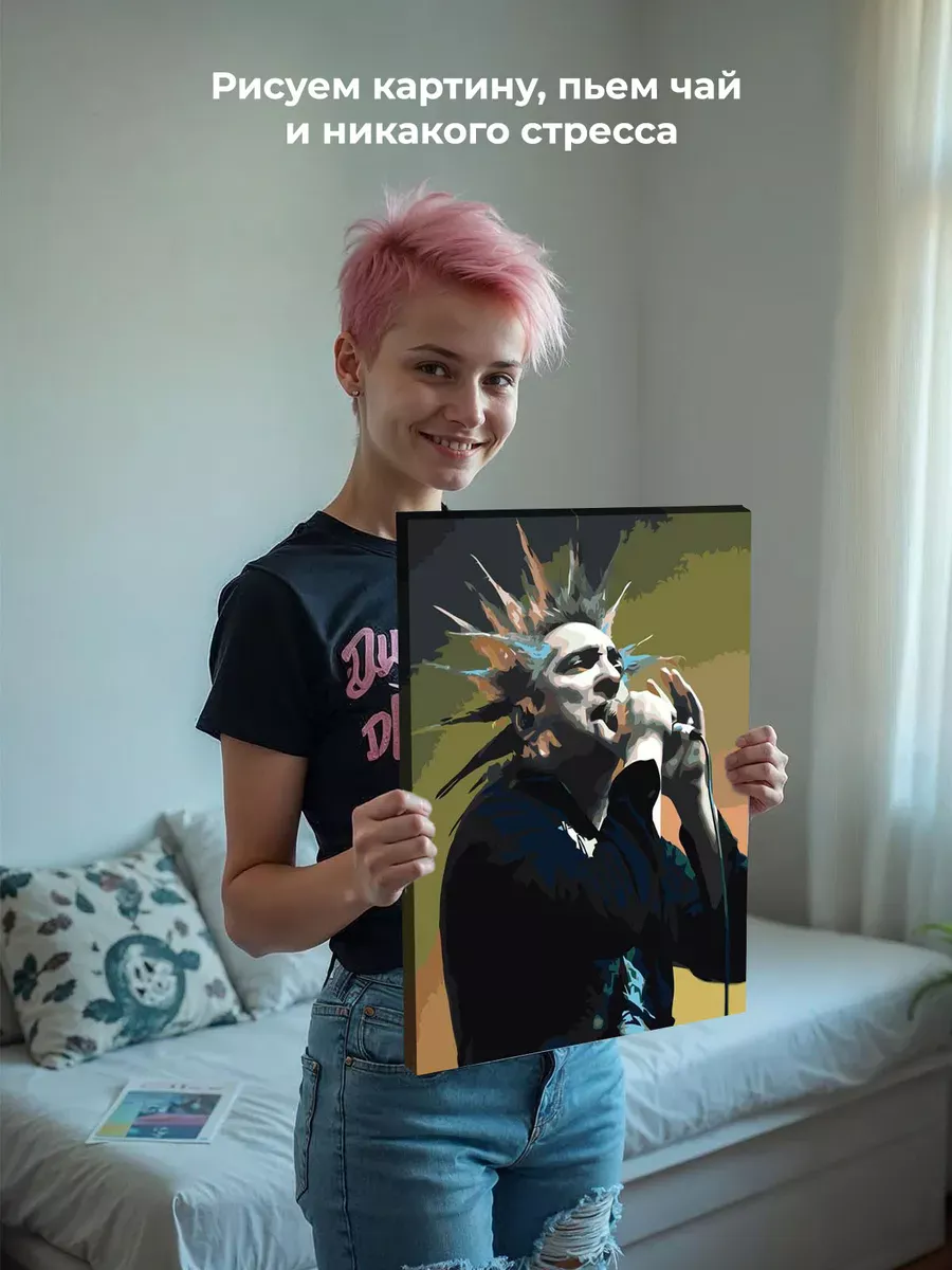 Картина по номерам «КиШ Король и Шут: Михаил Горшенев 5» — картинка 6