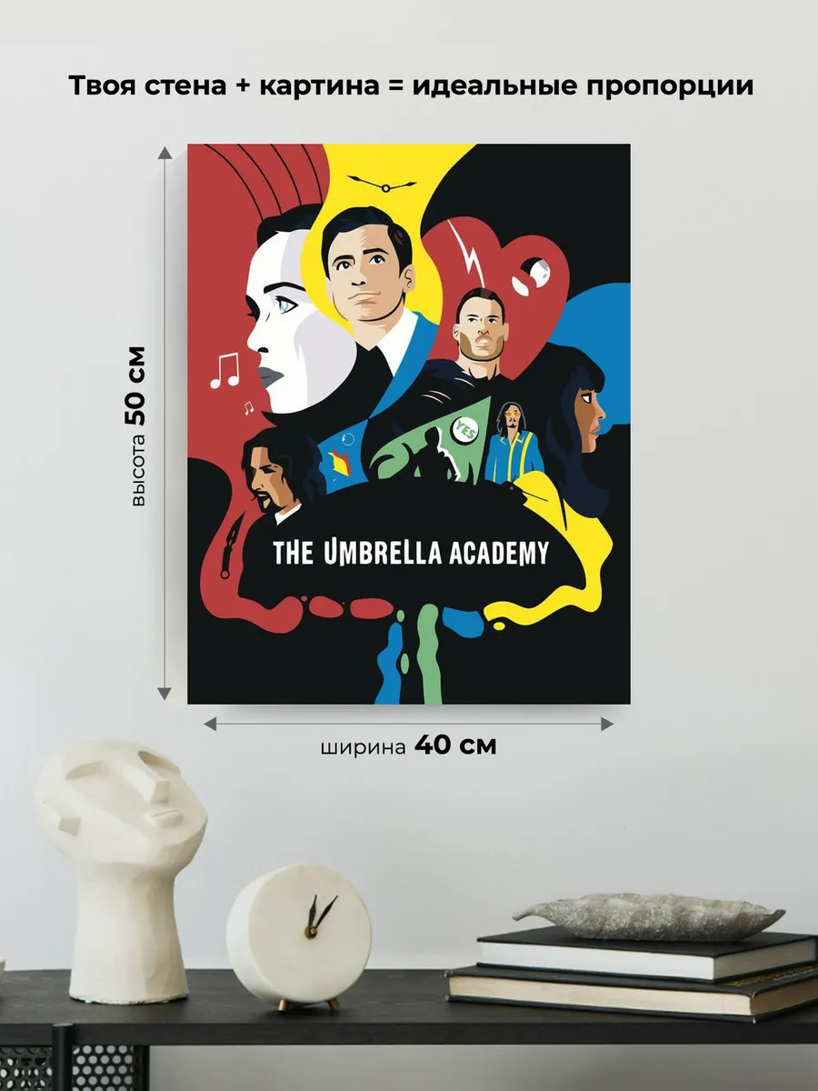 Картина по номерам «Академия Амбрелла: Постер» — картинка 3