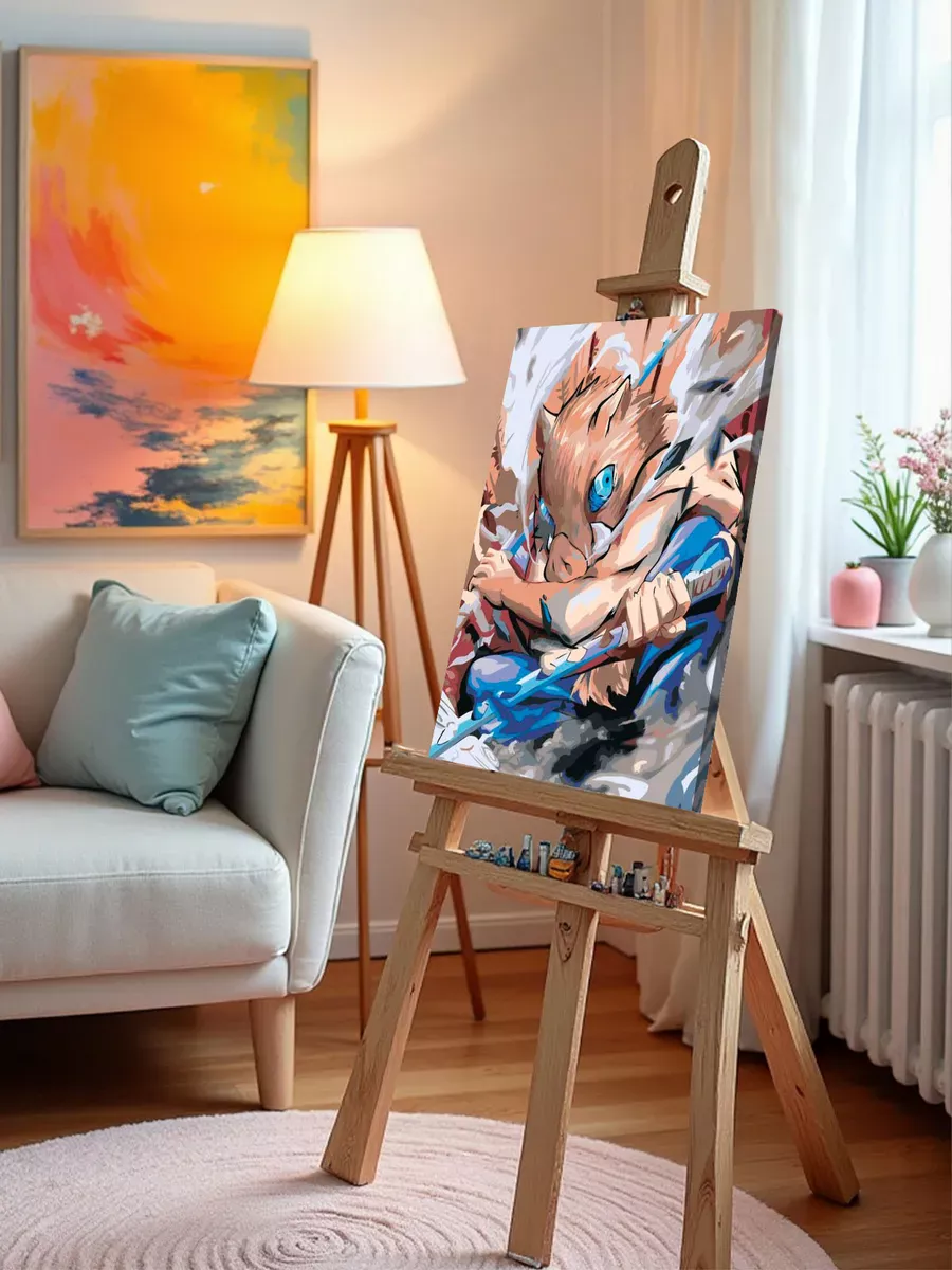 Картина по номерам «Клинок рассекающий демонов: Иноске Хашибира Арт» — картинка 9