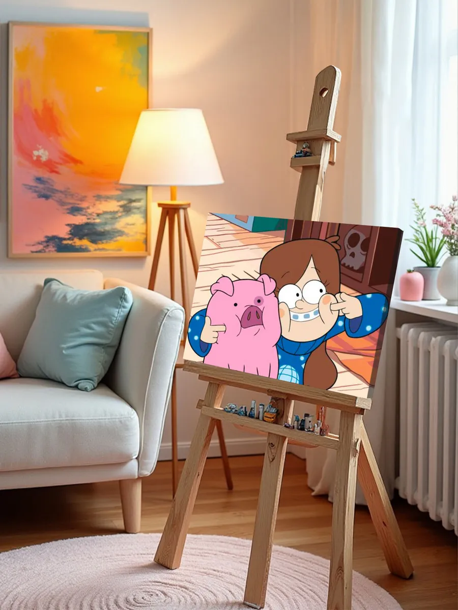 Картина по номерам «Gravity Falls Гравити Фолз: Мейбл и Пухля 4» — картинка 9