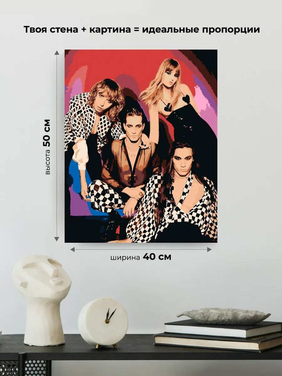 Картина по номерам «Группа Maneskin Манескин 5» — картинка 3