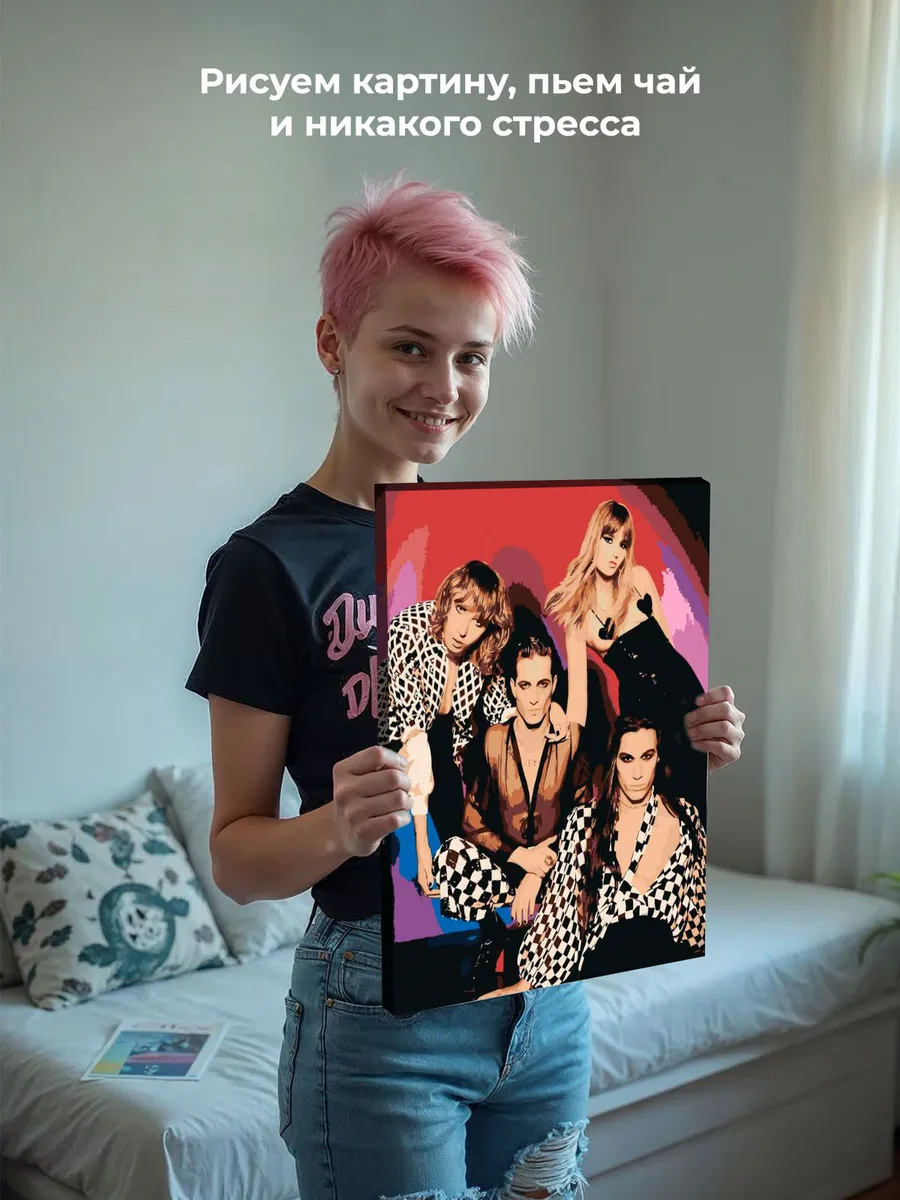 Картина по номерам «Группа Maneskin Манескин 5» — картинка 6