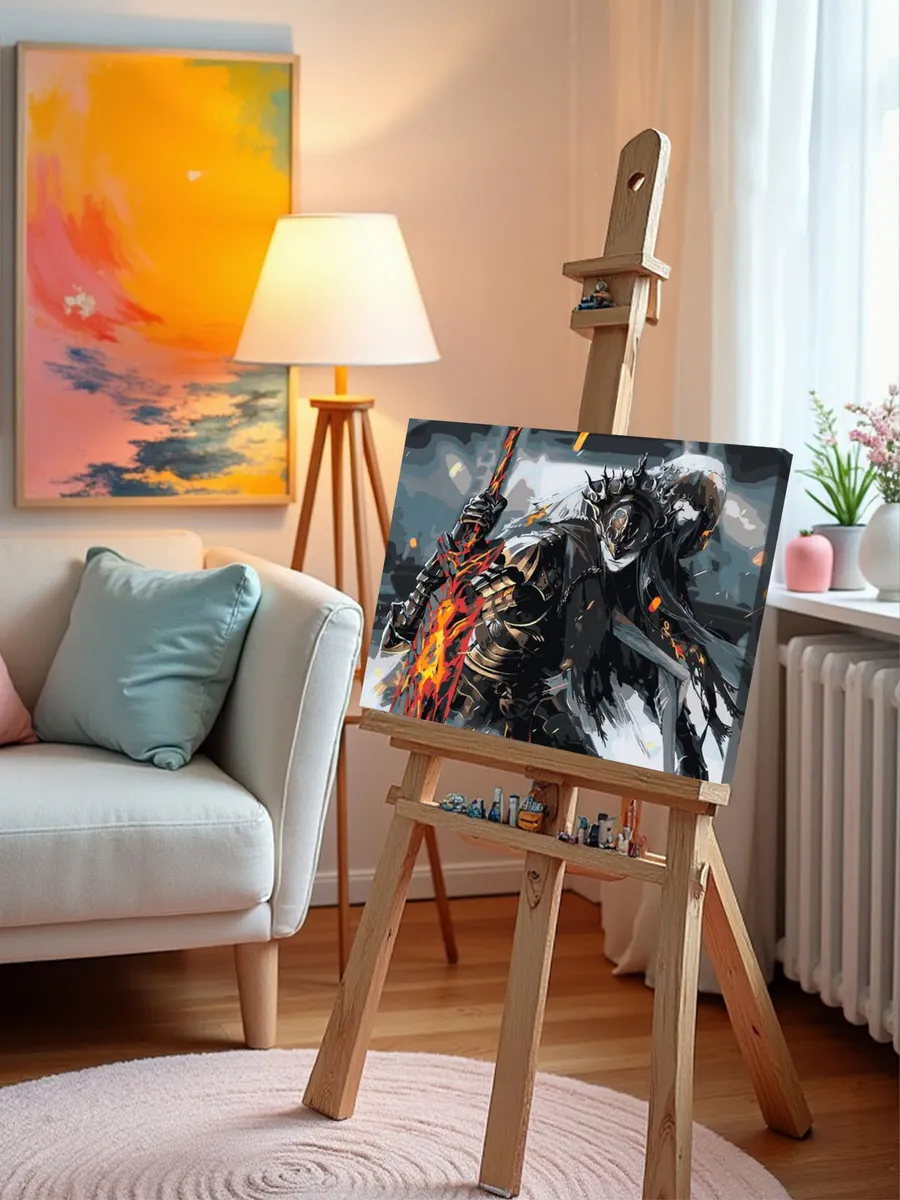 Картина по номерам «Dark Souls Дарк Соулс: Лотрик и Лориан» — картинка 10