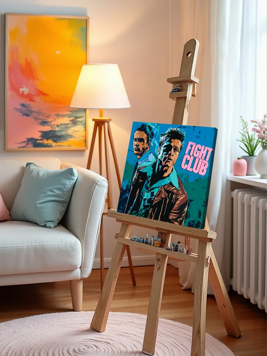 Картина по номерам «Бойцовский клуб: Рассказчик и Тайлер арт 2» — картинка 10