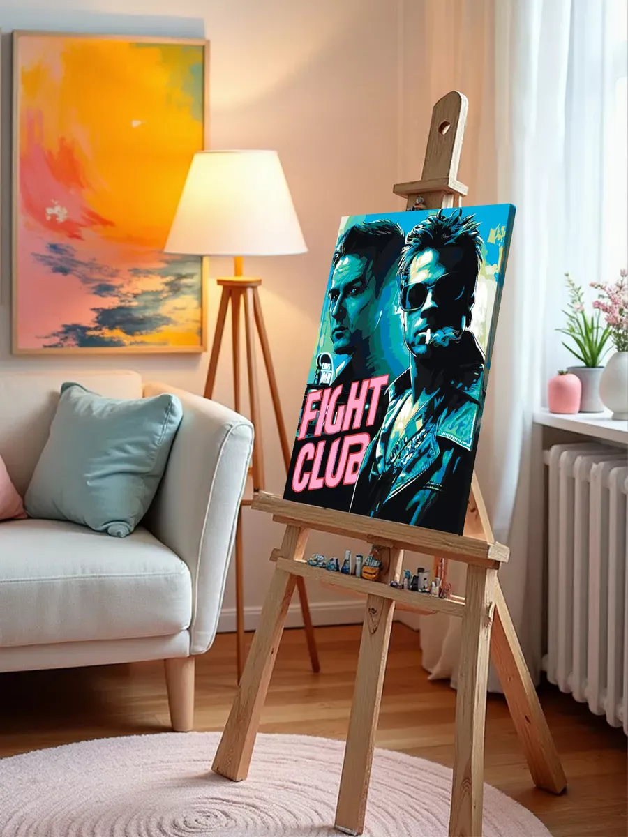 Картина по номерам «Бойцовский клуб: Рассказчик и Тайлер арт 4» — картинка 9
