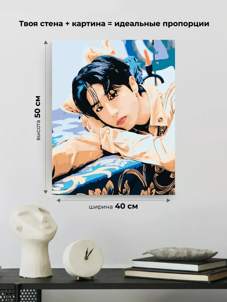 Картина по номерам «Stray Kids Стрей Кидс: Хан Джисон 2» — картинка 3