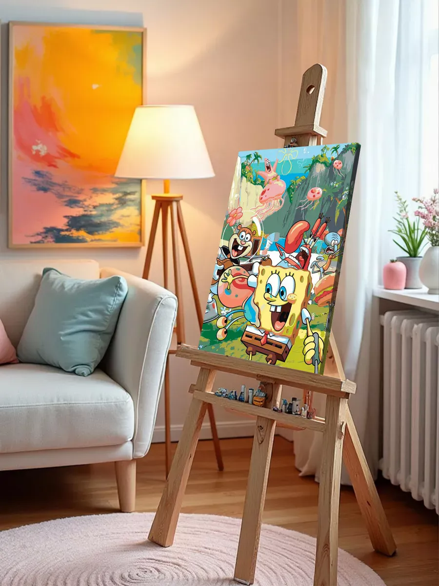 Картина по номерам «Губка Спанч Боб и друзья 3» — картинка 9