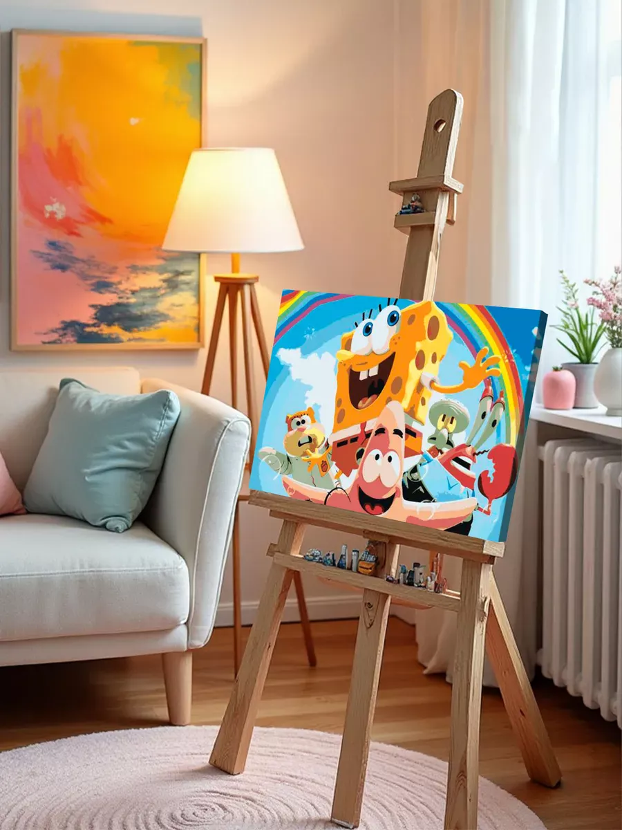 Картина по номерам «Губка Спанч Боб и друзья 4» — картинка 9