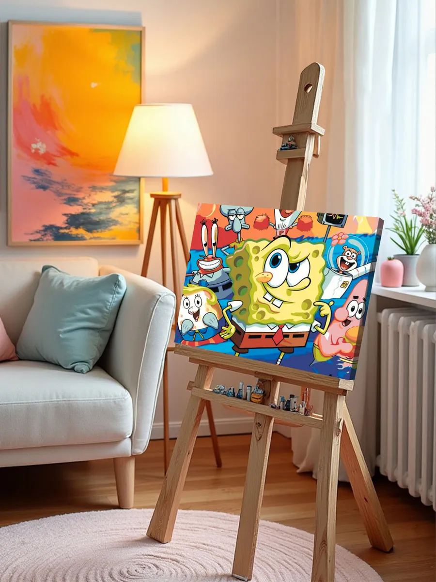 Картина по номерам «Губка Спанч Боб и друзья 7» — картинка 9