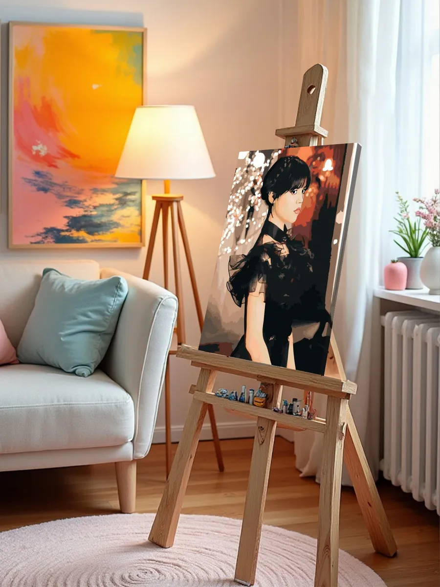 Картина по номерам «Wednesday Уэнсдей Аддамс: Бал» — картинка 9