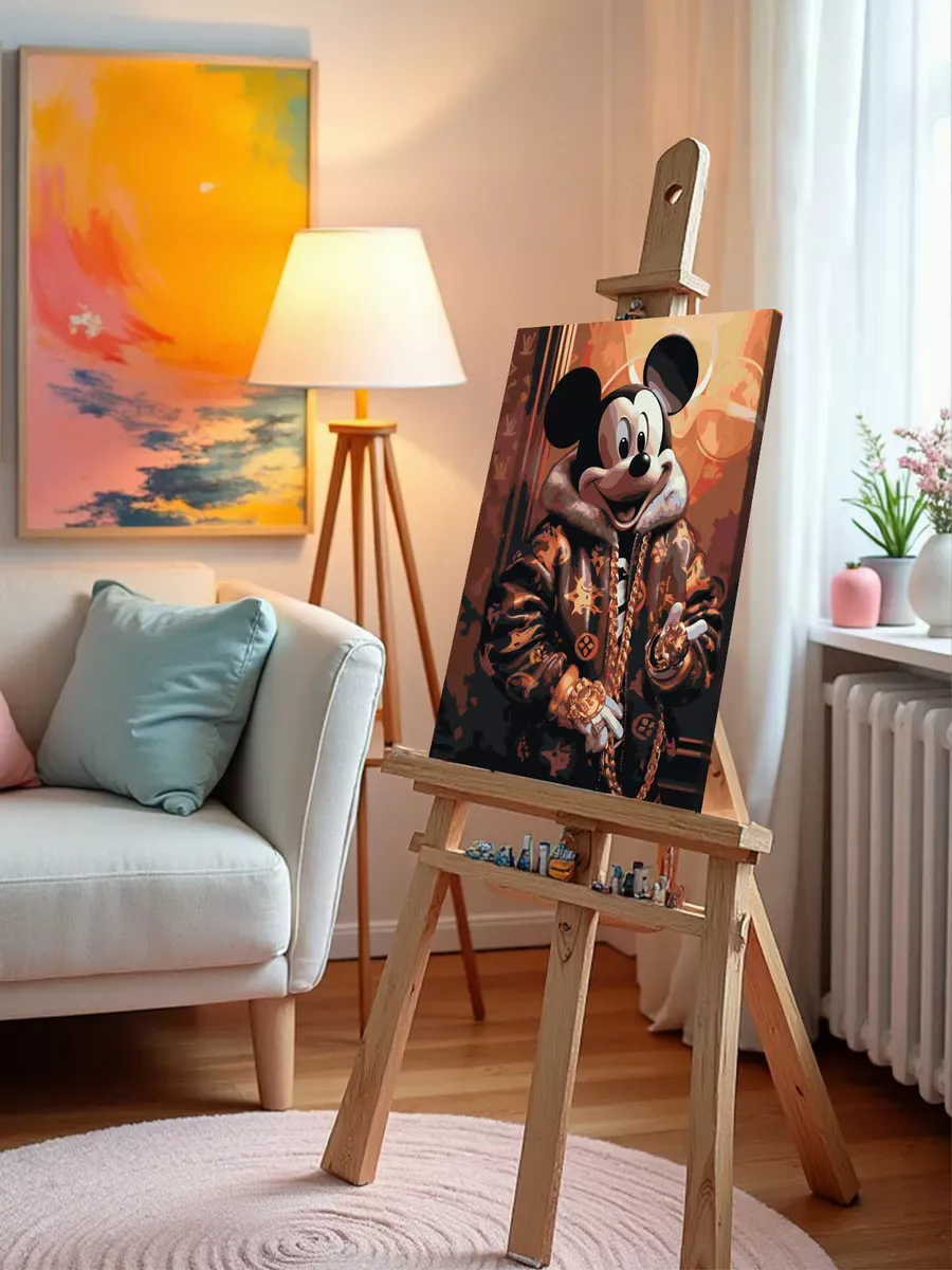 Картина по номерам «Герои Дисней: Микки Маус в золоте 2» — картинка 9