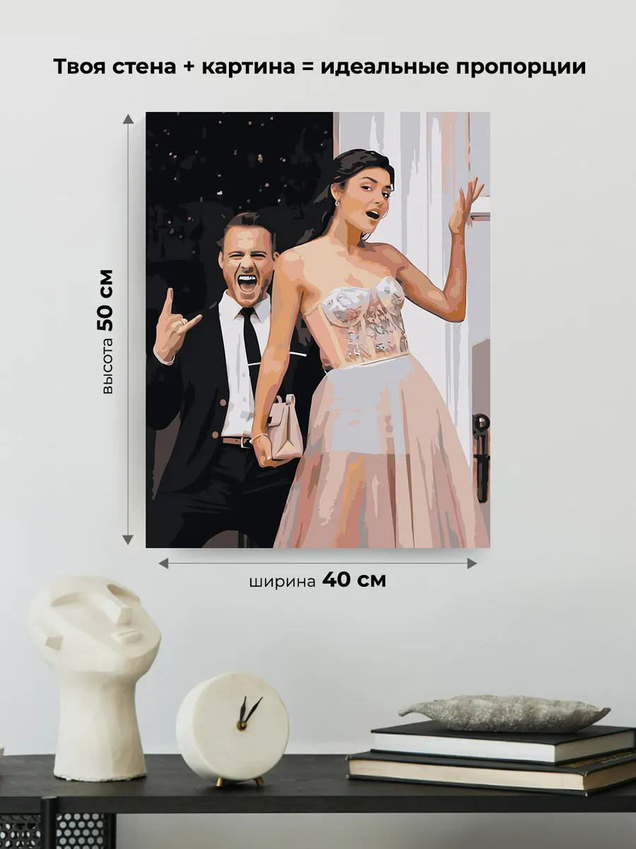 Картина по номерам «Постучись в мою дверь: Эда и Серкан Болат свадьба» — картинка 3