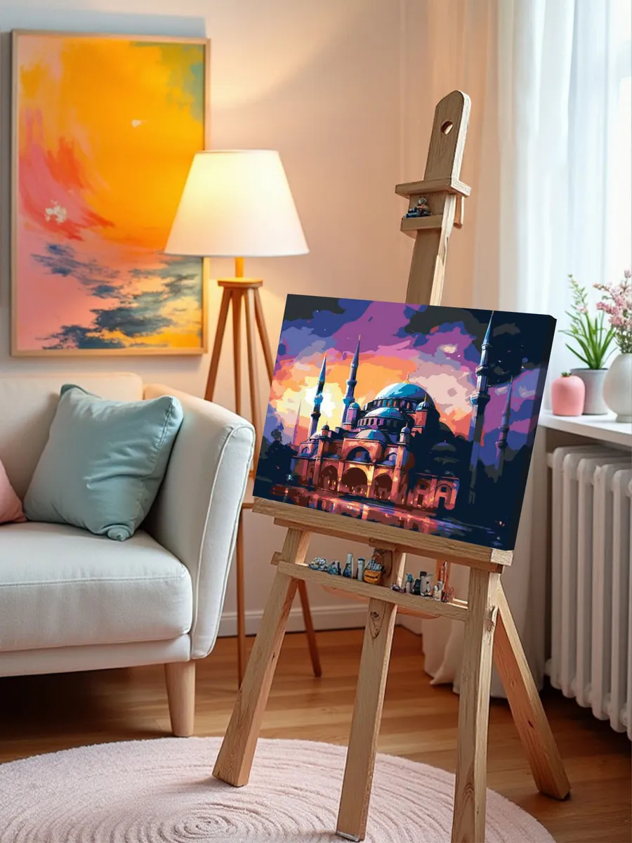 Картина по номерам «Мечеть в лунном свете» — картинка 10