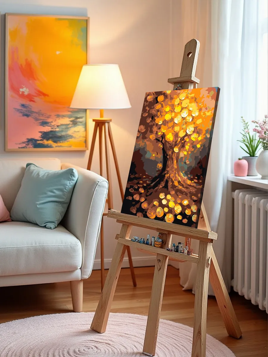 Картина по номерам «Денежное дерево» — картинка 9