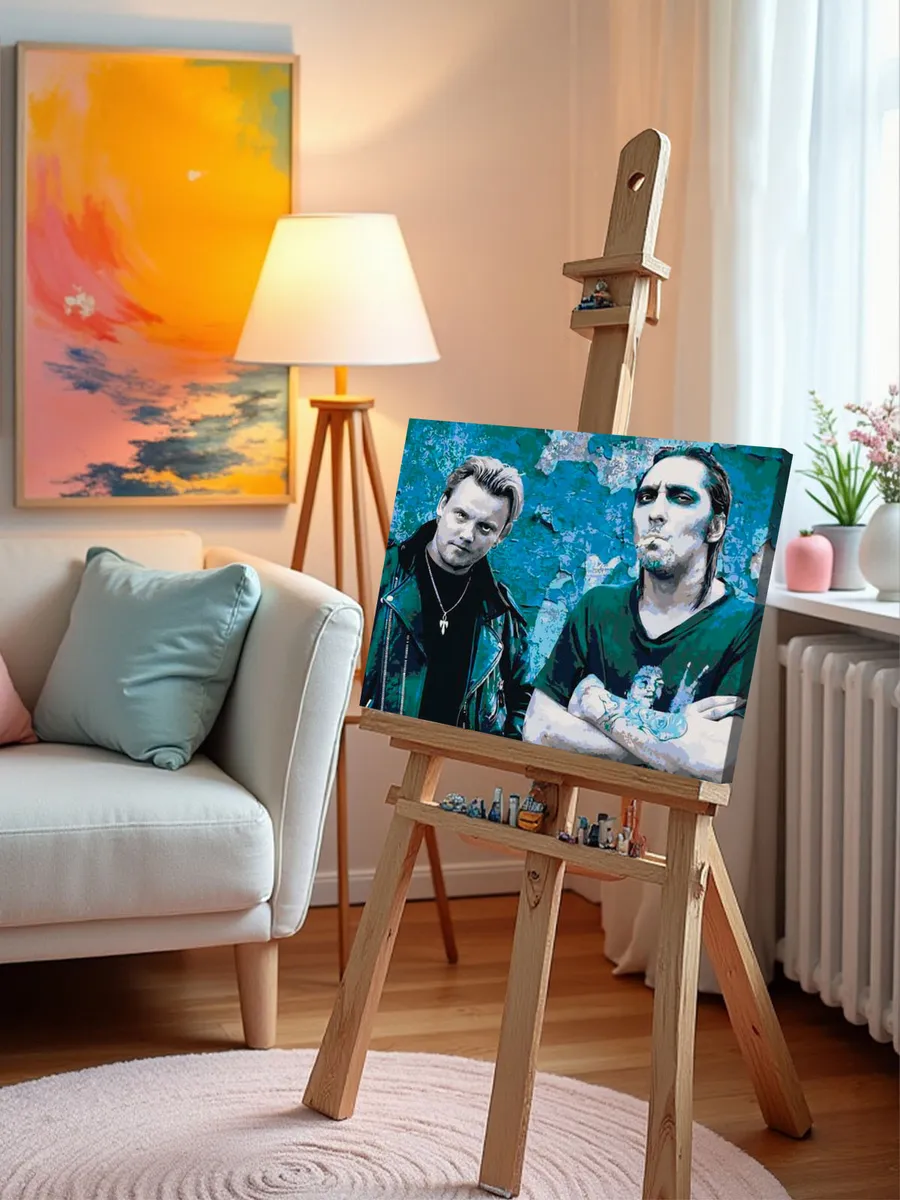 Картина по номерам «КиШ Король и Шут: Михаил Горшенев и Андрей Князев 2» — картинка 10