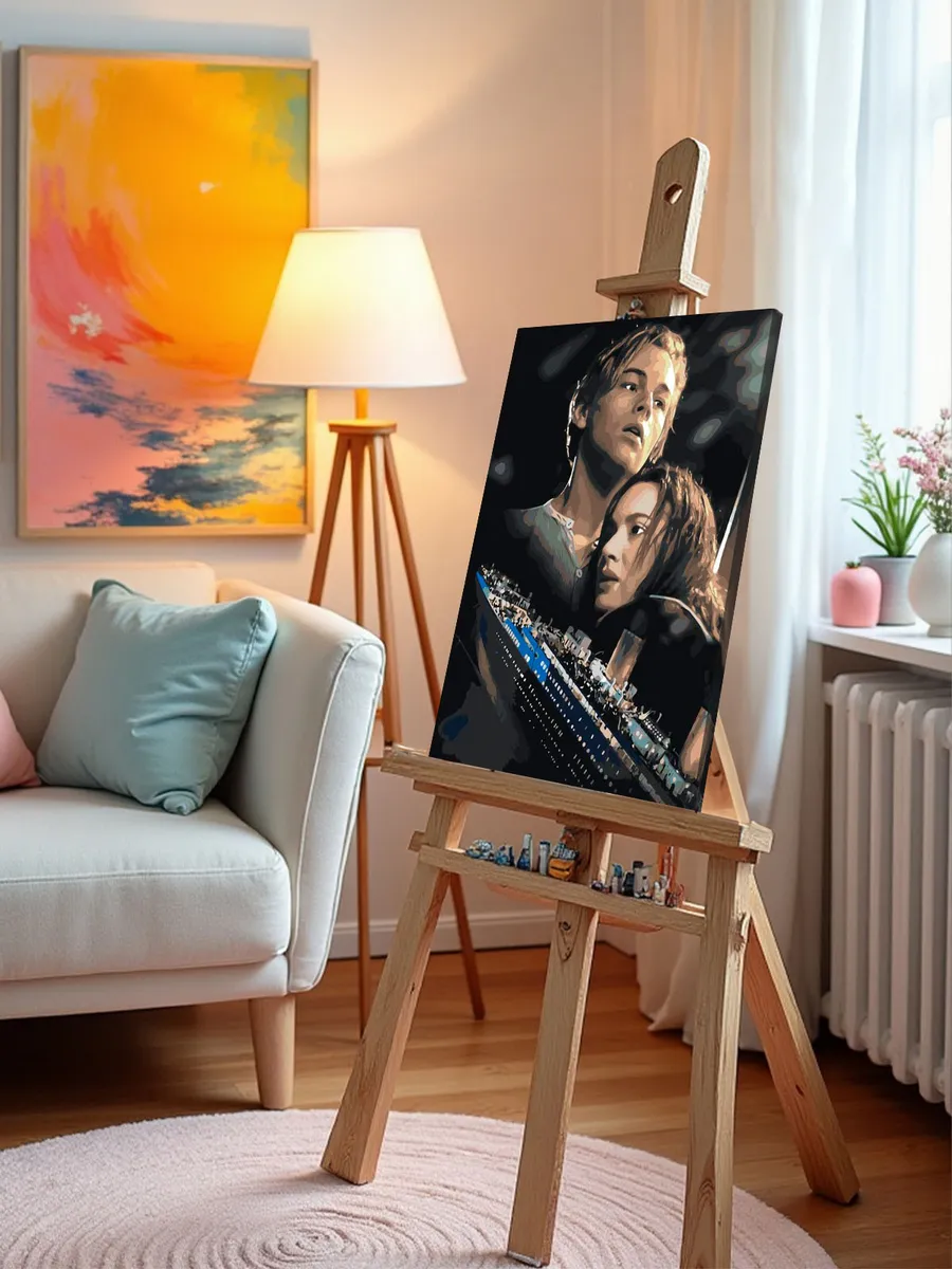 Картина по номерам «Титаник: Джек и Роза с кораблем 2» — картинка 9