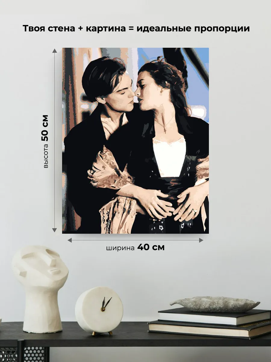 Картина по номерам «Титаник: Джек и Роза на палубе» — картинка 3