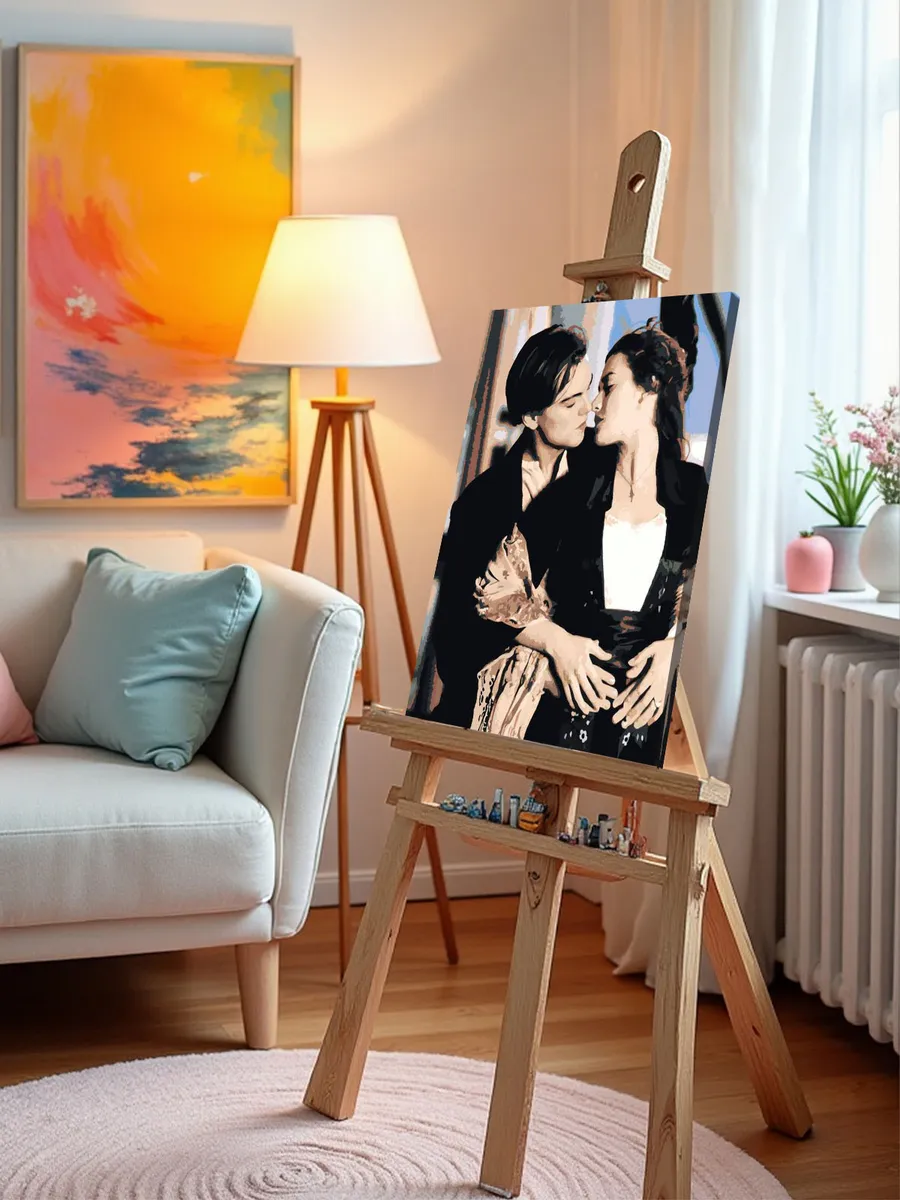 Картина по номерам «Титаник: Джек и Роза на палубе» — картинка 10