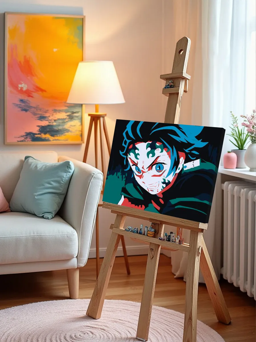 Картина по номерам «Клинок рассекающий демонов: Танджиро Камадо 5» — картинка 9