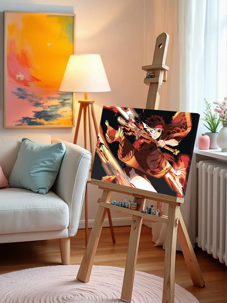 Картина по номерам «Клинок рассекающий демонов: Танджиро Камадо 8» — картинка 9