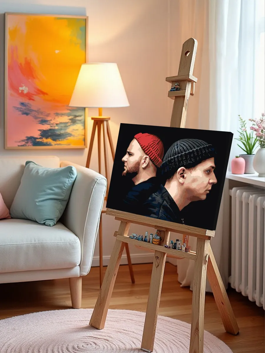 Картина по номерам «Рэп-группа Каспийский груз: Брутто и ВесЪ» — картинка 9