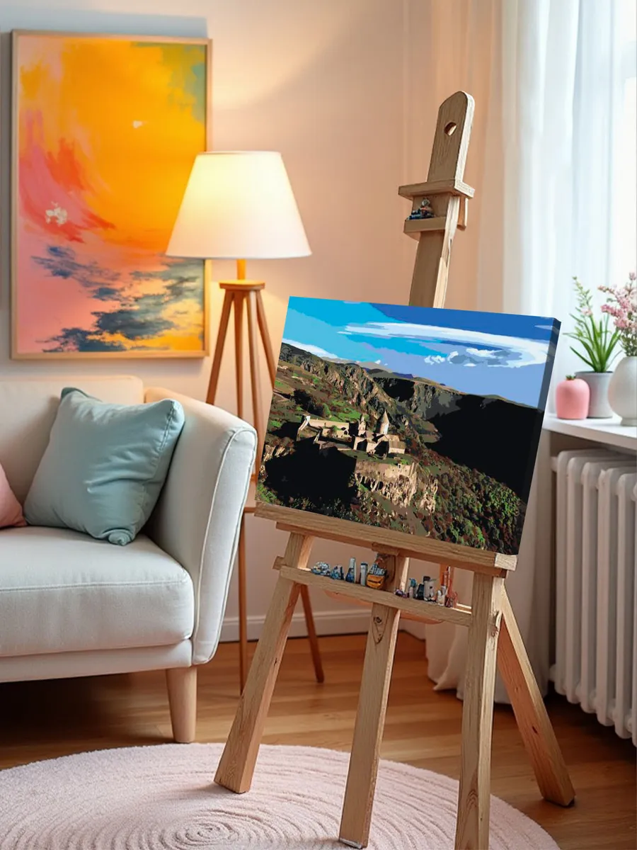 Картина по номерам «Армения: монастырь Татев в горах» — картинка 10