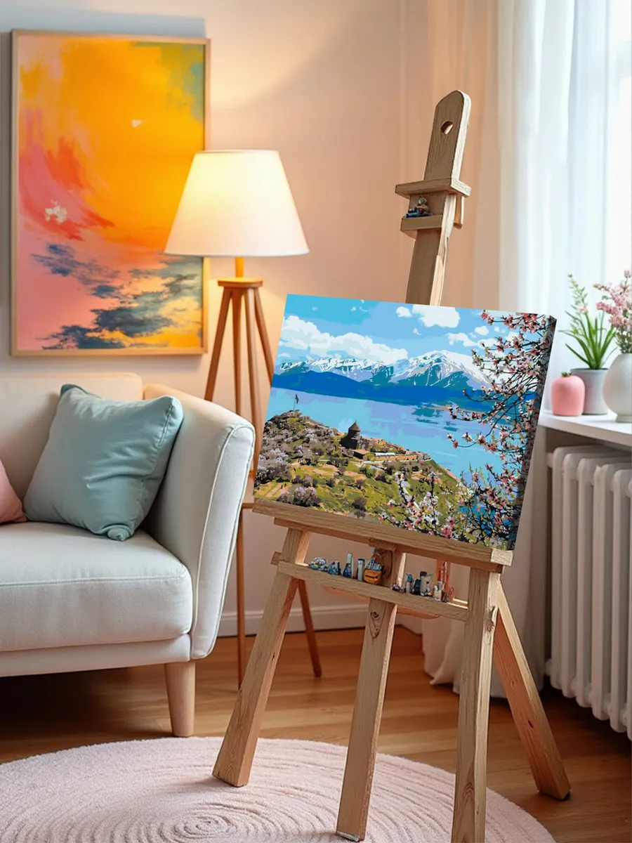 Картина по номерам «Турция: монастырь на озере Ван» — картинка 9