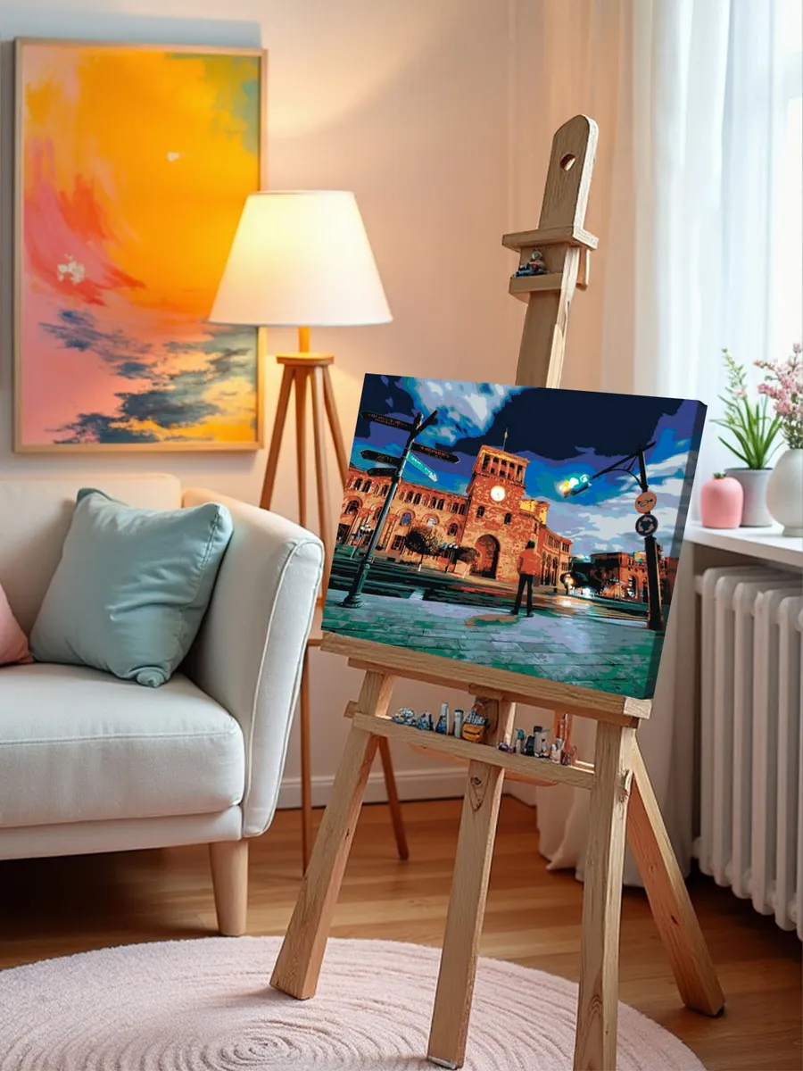 Картина по номерам «Армения: ночной Ереван» — картинка 10