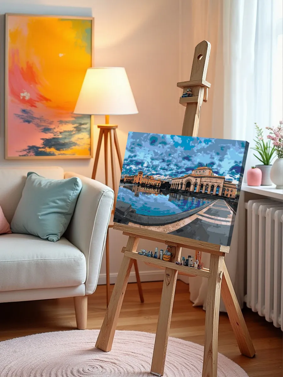 Картина по номерам «Армения: городская площадь в Ереване» — картинка 10